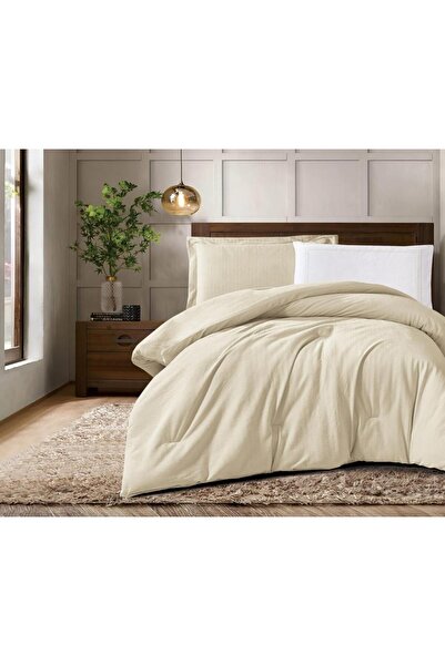 Alhabib bedding Lomi Winter Double Beige Bedspread Set, 7 Pieces