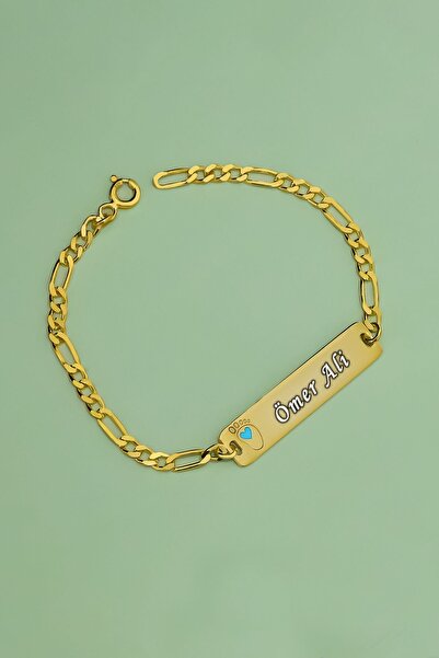 Flamingo 925 Ayar Gümüş Gold Kaplama.Mavi Ayak Erkek.Pembe Ayak Kız. Bebek Künyesi