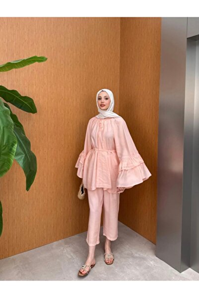 Aden aydın Amaris pantolonlu fırfırlı takım