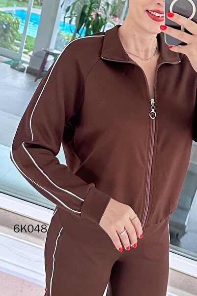 İnce Topuk Striped Modal Suit 6K048