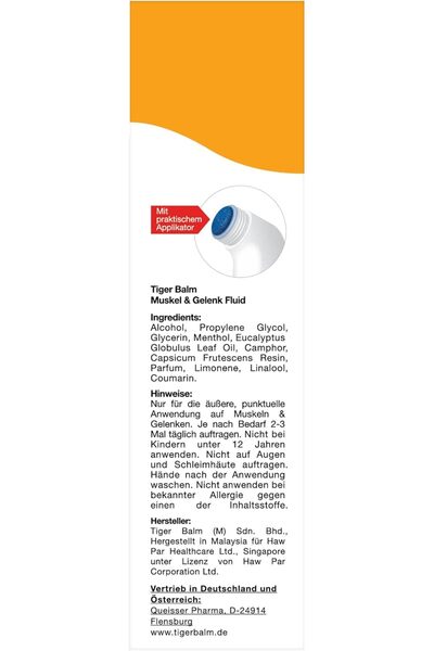 Tiger Balm Muscle and Joint Fluid Relaxing, Relieving Muscles, Joints,Relaxes, Relieves 90ml