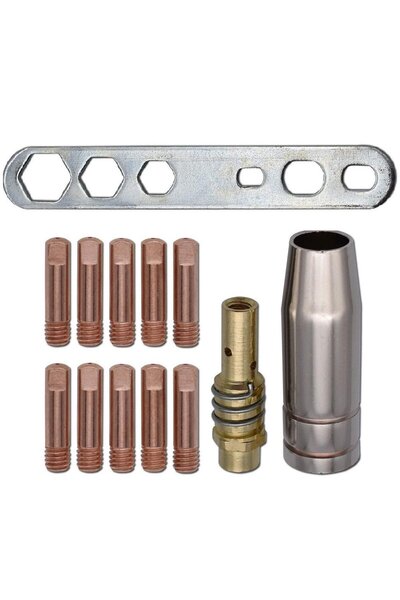 INTENSIV Set 13 consumabile pentru pistolet MIG MAG 150A