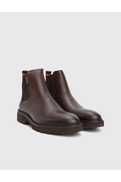 İLVİ Gelson Genuine Leather Brown Men's Boots