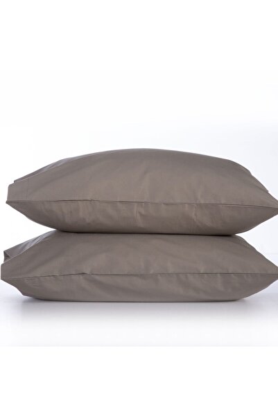 Nef Nef Homeware Set of 2 pillowcases 52×72 cm, cotton, Nef-Nef Basic Mocca