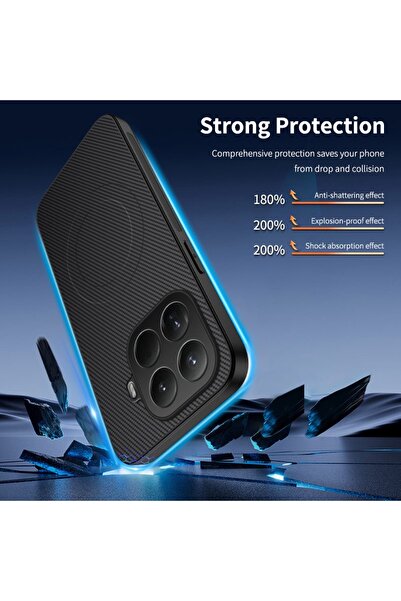 Generic Magnetic Case for Xiaomi 15T Pro, Premium Twill Texture，Fashion Shockproof Xiaomi 15T Pro 5G Cover