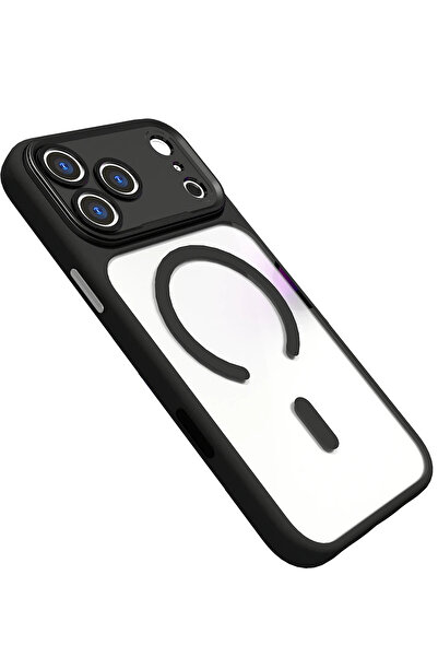 Fuchsia Apple iPhone 17 Pro Hazar Magsafe Cover - Black