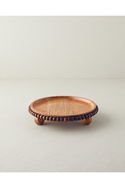 English Home وعاء تقديم من خشب الأكاسيا الريفي 23×5 سم بني اللون