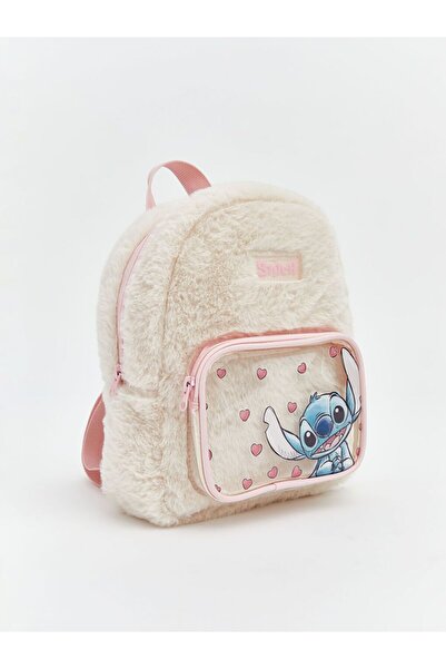 LC Waikiki Lcw Accessories Lilo and Stitch Printed Girls' Plush Backpack