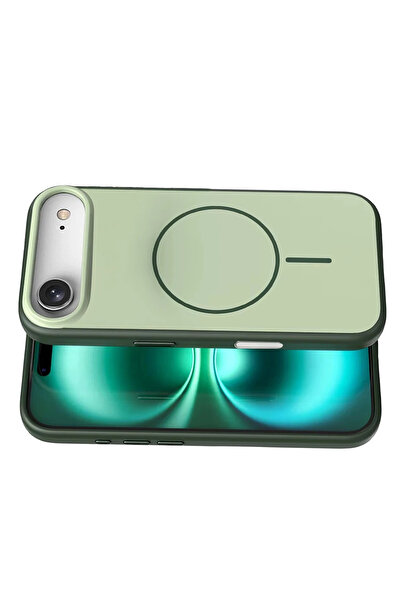 Fuchsia Apple iPhone 17 Air Neva Magsafe Cover - Dark Green