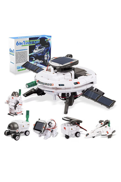 Krista Kit solar STEM 6 în 1 de construit cu tema flotei spațiale