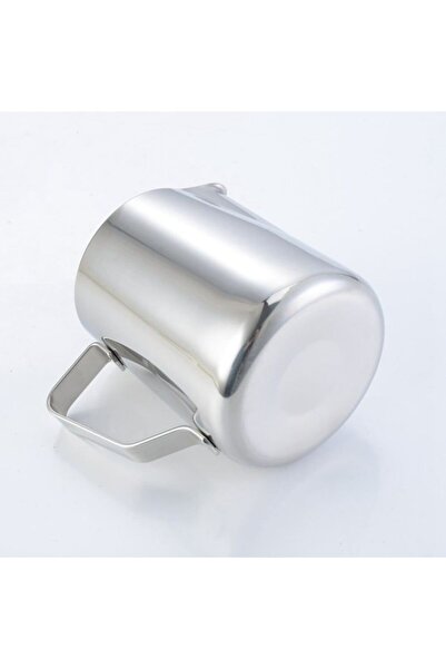 cc bin shihon 600ml milk pitcher with dual temperature gauge for coffee preparation, coffee milk frother, stainless steel