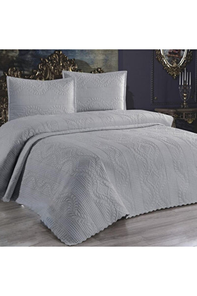 Asir Sena double bedspread set 230x250 cm + 2 pillowcases 60x80 cm – Grey