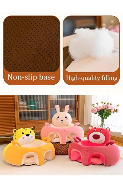 Generic Baby Sitting Support Seat Learning Sitting Chair Cartoon Baby Sofa Floor Seat PP Cotton Filling