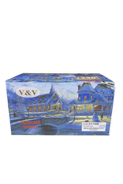 Gimihome New Christmas Curtain Lights 240 LEDs, 5 x 1 m, model 3174, cold white