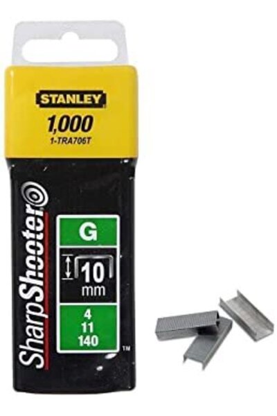 FiSKARS Stanley 1-TRA706T Set of 1000 Staples Type G 4/11/140, 10mm