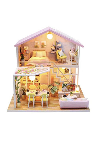 Krista Machetă DIY a mobilierului pentru casa de păpuși Vila visurilor păpușilor, scara 1:24