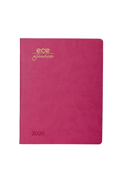 Ece Ajanda إيس-ألاكاتي وردي داكن أسبوعي 18.5×23.5 2026