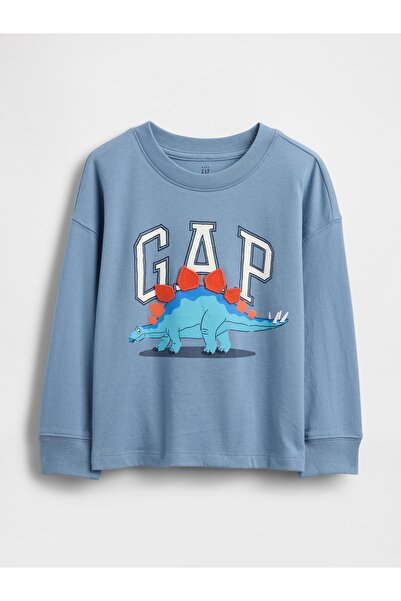 GAP Erkek Bebek Açık Mavi Logo T-Shirt