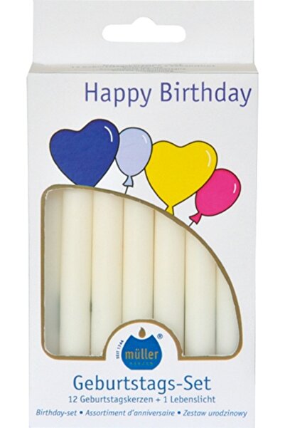 Mueller kerzen σετ κεριών γενεθλίων 12+1
