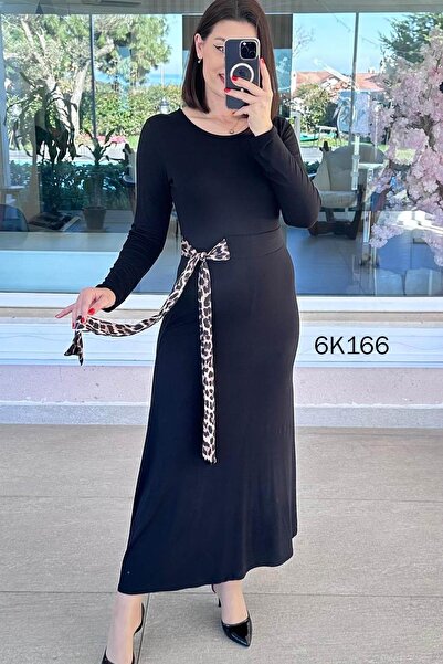 İnce Topuk Side Tie Crystal Fabric Dress 6K166