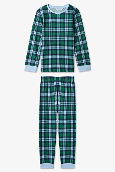 Penti Boy's Together Plaid Cotton 2-Piece Pajama Set