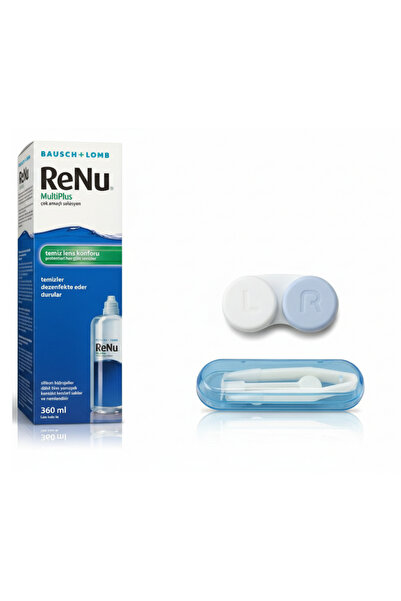 Renu MultiPlus Lens Solüsyonu 360 ml + Lens Kabı + Lens Takma Aparatlı Set | ...