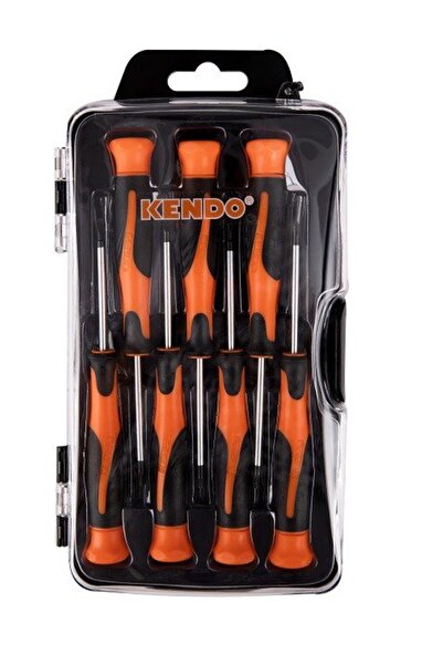 Kendo Set de surubelnite de precizie 7 bucati (maner de cauciuc)
