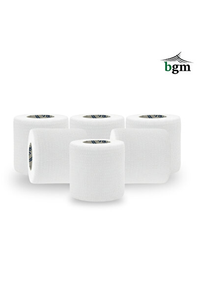 bgm Elastik Kendinden Yapışkanlı Bandaj 5cm X 4.5m Coban Bandajı Sporcu Bandı Elastik Bandaj