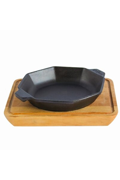 Brizoll Octagonal cast iron frying pan with stand 160 x 25 mm