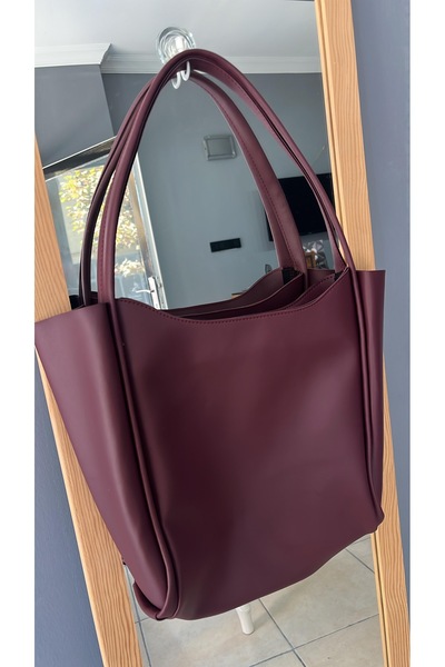 SERA Kadın borda büyük omuz çanta