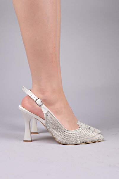 Birikon Melk Drop Stone Open Back Stiletto