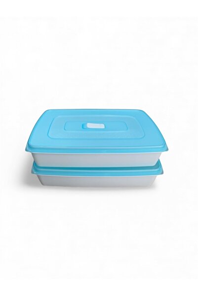 Saban 2-Piece Blue, Lockable Storage Container with Lid