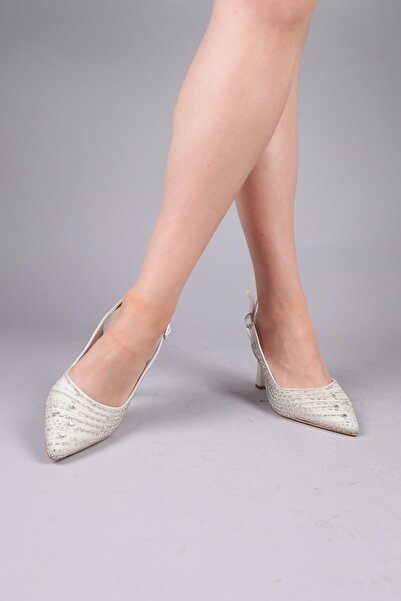 Birikon Melk Drop Stone Open Back Stiletto