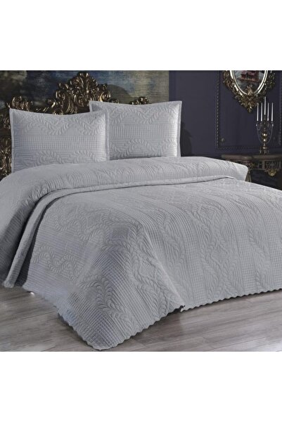 Asir Sena double bedspread set 230x250 cm + 2 pillowcases 60x80 cm – Grey