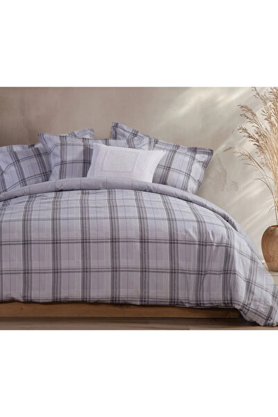 Nef Nef Homeware Caldor Set 2 Bed Sheets 240x270 + 2 Pillowcases 52x72 Grey