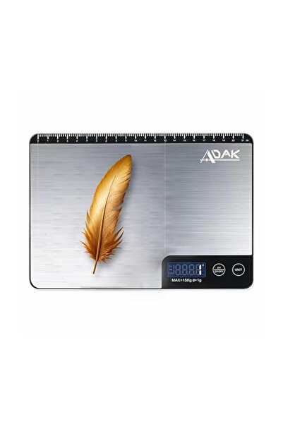 adak ميزان طعام رقمي، ميزان مطبخ عالي الدقة للخبز والطهي، تحويل 6 وحدات، ماء