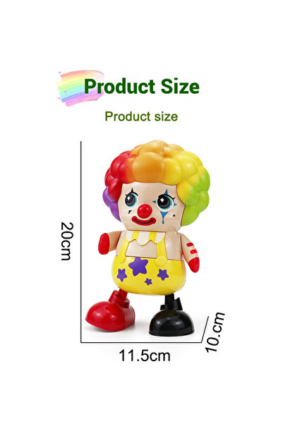LIXADA Saudi Fave! Glowing Clown Robot - Electric Dance, Lights & Music, Perfect 3+ Kids’ Gift