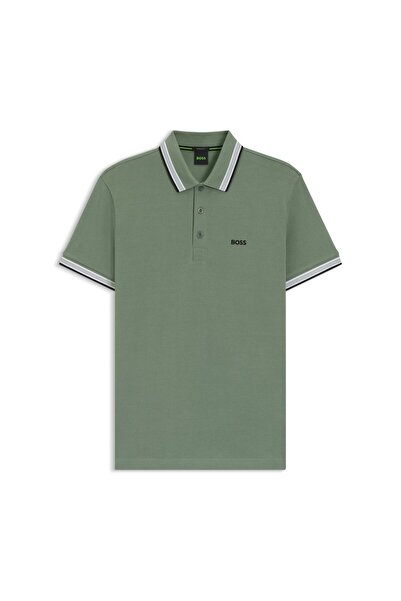 BOSS Pamuk pike kumaştan Paddy polo yaka tişört