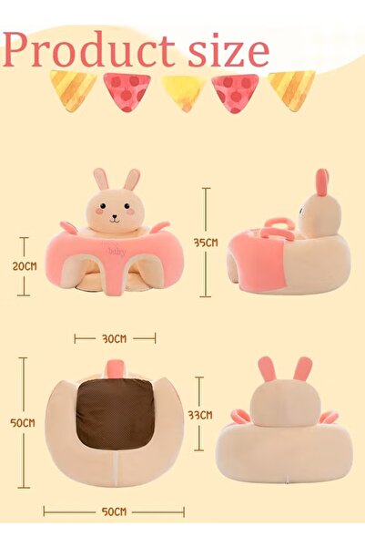 Generic Baby Sitting Support Seat Learning Sitting Chair Cartoon Baby Sofa Floor Seat PP Cotton Filling