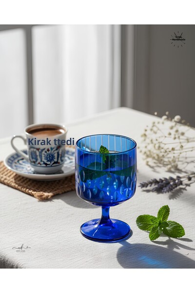 AKDEN STORE Handcrafted Cutout Decor Coffee Side Cup, Dessert Cup