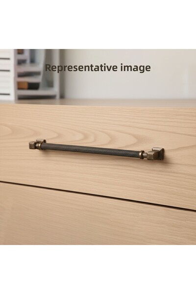 Badem10 Talas Serrated Antique Copper Metal 288 mm Handle Durable Handles Furniture Drawer Cabinet Door Handle