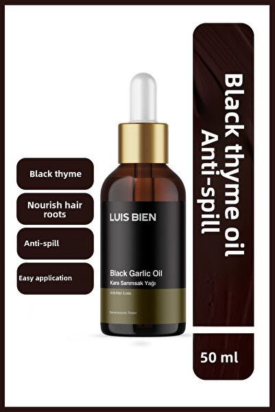 Luis Bien زيت الشعر بالثوم الأسود 50 مل - مضاد للتساقط، مغذي ومرمم