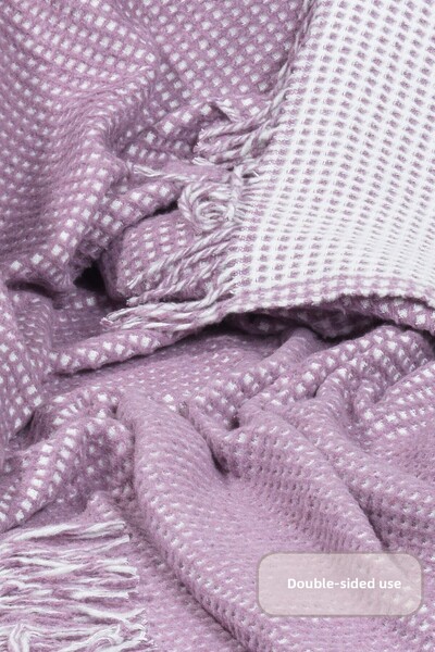 Elart Carlos Tv Blanket Waffle Cotton (130X170 cm) Purple