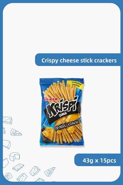 Ülker 54 جرام 15 قطعة مفرقعات جبنة كريسبي