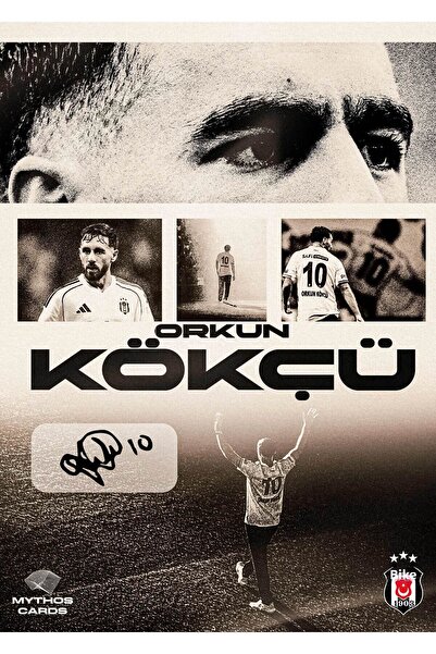 Beşiktaş - Orkun Kökçü Signed Static Poster