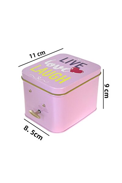 mystylee Ml-13 Love Metal Heart Music Box | Wind-Up, Romantic Decorative Gift Box 10.5X8.5X9 cm