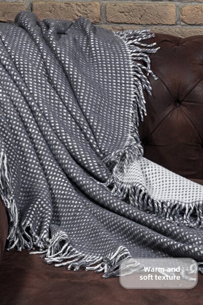 Elart Carlos Tv Blanket Waffle Cotton (130X170 cm) Anthracite