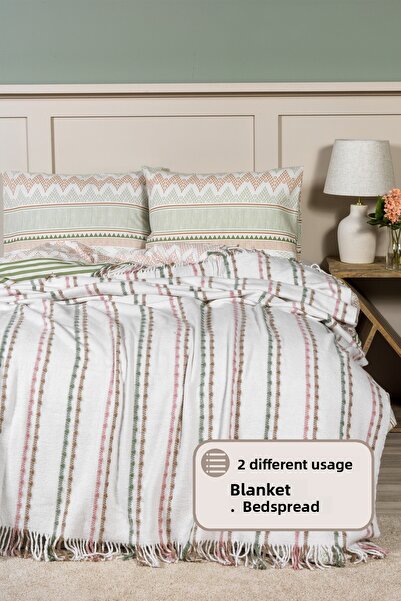 Elart Arden Blanket Single Size Cotton (160X220 cm) Beige