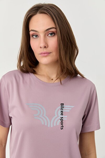 bilcee Γυναικείο μπλουζάκι προπόνησης Lilac Light Dryer - Quick-Drng 9706