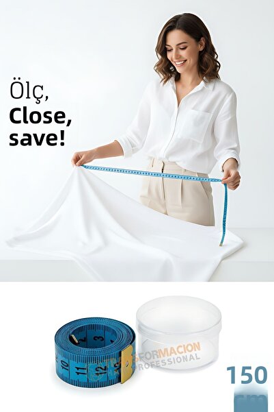 Transformacion Bandă de măsurare din plastic de 150 cm – Flexibilă, durabilă, practică pentru cusut și măsurare 722323